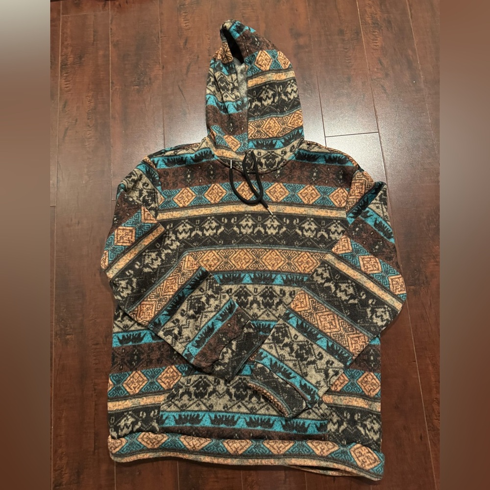 Patterned Hoodie